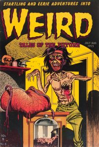 bernard baily weird tales of the future pre-code comic book cover