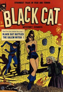 Black Cat Mystery Comics 29 with The Black Cat still on the cover