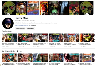 Horror Mike's Youtube channel